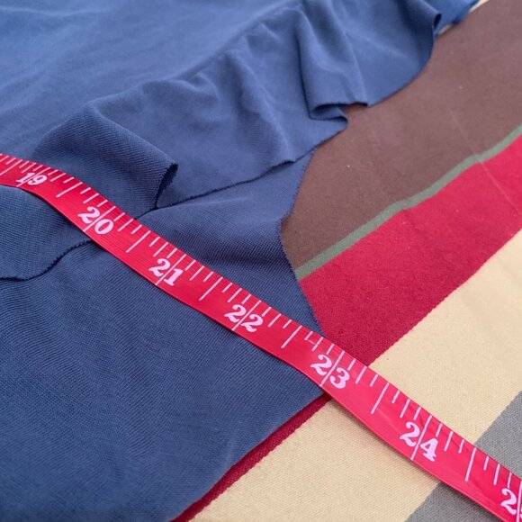 NWT Ariat Women’s Top Washed Jersey Knit Tank Raw Edge Ruffle Midnight Navy XL - Picture 7 of 8